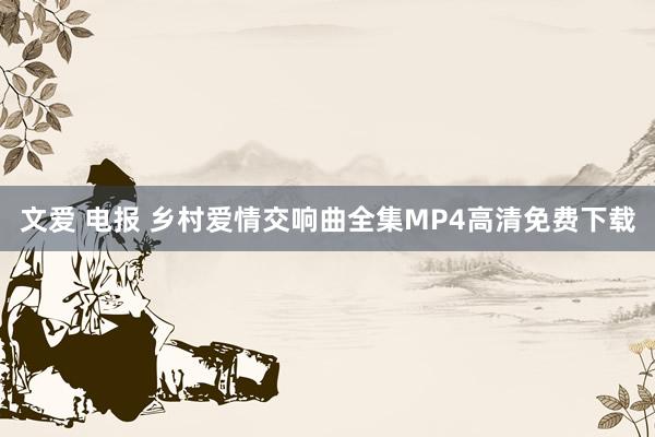 文爱 电报 乡村爱情交响曲全集MP4高清免费下载