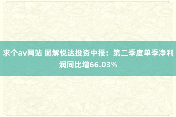 求个av网站 图解悦达投资中报：第二季度单季净利润同比增66.03%