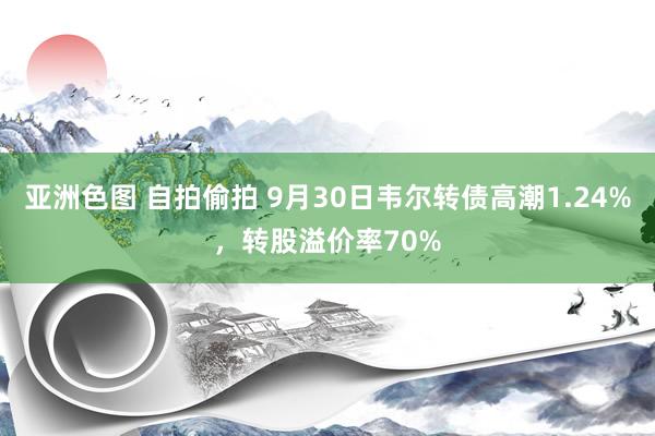 亚洲色图 自拍偷拍 9月30日韦尔转债高潮1.24%，转股溢价率70%