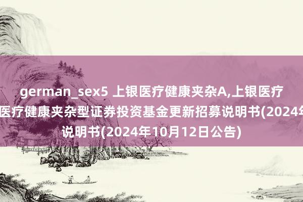 german_sex5 上银医疗健康夹杂A，上银医疗健康夹杂C: 上银医疗健康夹杂型证券投资基金更新招募说明书(2024年10月12日公告)