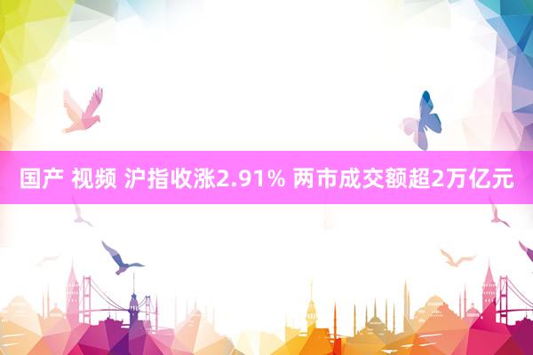 国产 视频 沪指收涨2.91% 两市成交额超2万亿元