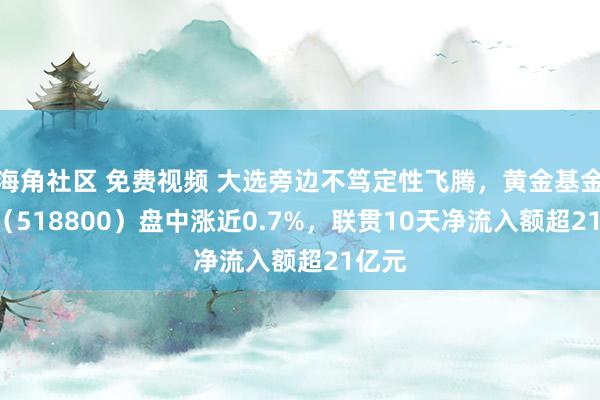 海角社区 免费视频 大选旁边不笃定性飞腾，黄金基金ETF（518800）盘中涨近0.7%，联贯10天净流入额超21亿元