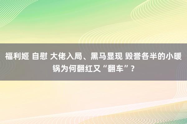 福利姬 自慰 大佬入局、黑马显现 毁誉各半的小暖锅为何翻红又“翻车”？