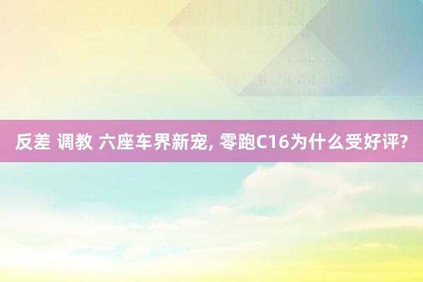 反差 调教 六座车界新宠, 零跑C16为什么受好评?